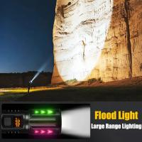Linterna LED Recargable Portátil De 1500W Con Batería Integrada Impermeable Luz De Torcha Alta Potencia Para Exteriores - details 15
