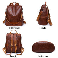 Mochila de moda para mujer diseñadora de alta calidad cuero suave estilo sencillo gran capacidad resistentes a las thefts material de encaje arcuado - details 10