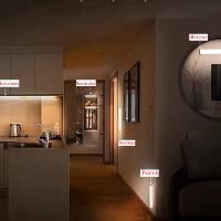 Luz Nocturna LED Con Sensor De Movimiento Recargable Por USB Luz De Armario Escalera Para Cocina Tipo C Luz De Noche Sin Cable - details 6