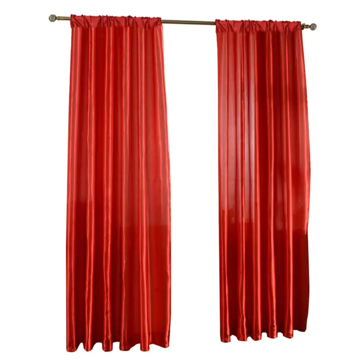 Cortina De Sábana Sólida Para Puerta Y Ventana Cubierta Medio En Sábana Moderna Para Sala De Estar Instalación Exterior - 1