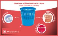 Banner - Papelera rejilla plastico