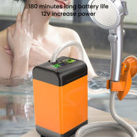 Showers Eléctricas Portátiles Para Camping Y Jardín Con Pantalla Digital Y Ajuste De Temperatura 4800/6000/7800mAh Para Lavado De Coche Y Mascotas - details 6