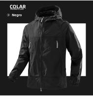 Chaqueta De Running Y Senderismo Para Hombres Con Capucha Y Protección UV50 Zipper Bolsillo Cintura Elástica Ultra Ligera Para Verano - details 15