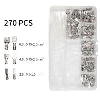 Kit De Conectores De Cable Aislados Macho Hembra 2.8/6.3mm Terminales Eléctricos De Tipo Spade Para Soldadura Y Electrónica - details 1