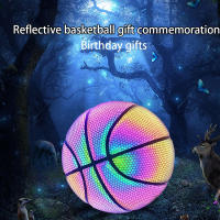 Baloncesto Luminoso PU Reflectivo Durable Para Juegos Nocturnos Interior Y Exterior Regalo Ideal Baloncesto Colorido De 650g - details 1
