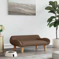 vidaXL Cama para perros de tela 70x40x24 cm en color Crema/Taupé/Gris oscuro y más - details 4