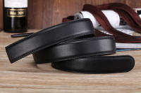 Cinturón Automático Para Hombres 3.5cm Sin Hebilla De Cuero PU De Alta Calidad Para Jeans Estilo Casual Color Sólido - details 6
