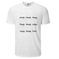 PING - Ping Logo Tee Camisa de golf P03532 Blanco 002 Diseñada para brindar la máxima comodidad - TALLA L - details 0