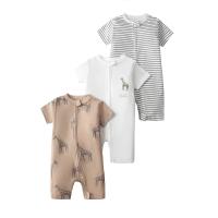 Mono de verano para bebé, de manga corta, con cremallera de doble cabeza, para gatear, para recién nacido, caja de regalo - details 32