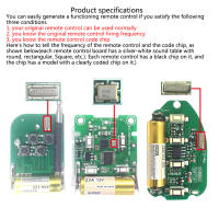 Control Remoto De Puerta De Garaje Eléctrica 433MHz Duplicador De Código Universal 4 Teclas Transmisor Para Luz Y Cortinas Automáticas - details 5