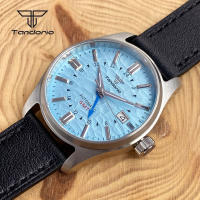 Reloj Automático Tandorio NH34 Para Hombres 39mm GMT Pilot Diversión AR Cristal De Zafiro Fecha Resistente Al Agua 20BAR Moda Relojes De Pulsera De Acero Inoxidable - details 33