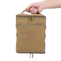 Bolsa De Almacenamiento Grande Para Camping Con Red Superior Y Bolsillo Organizador De Cocina Y Utensilios De Mesa Para Exteriores - details 12