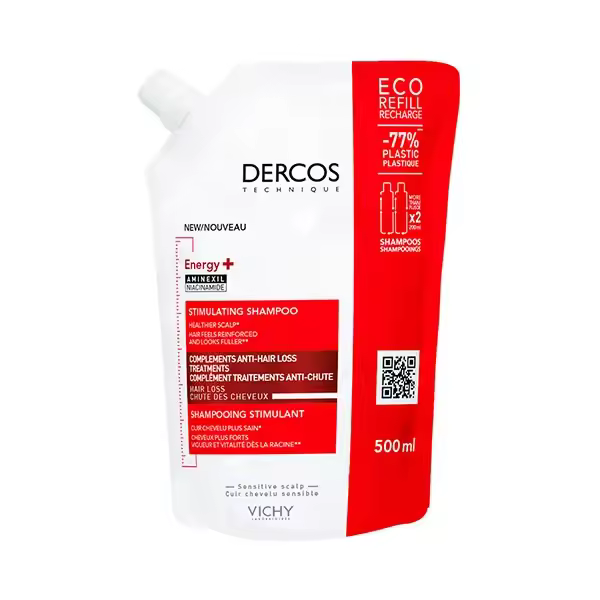 Champú Technique Energy+ Aminexil Ecorefill  500ml. Vichy Dercos - 1