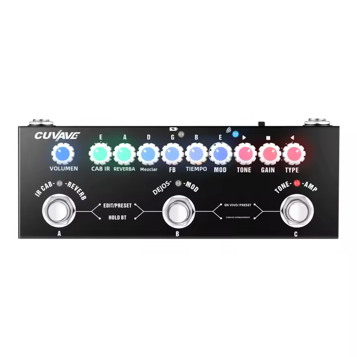 Pedal De Efectos Electrónicos Para Guitarra CUVAVE CUBE BABY Portátil Multifuncional Con Reproducción De Música Inalámbrica Y Grabación De Teléfono - 1