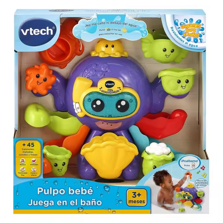 Juego de Colección Pulpo Bebé para Baño 80555222 - 1