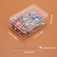 Pins De Costura Redondos Colores 100/300/500pcs Cabeza De Perla Herramientas De Costura Para DIY Y Taille De Vestido - details 2