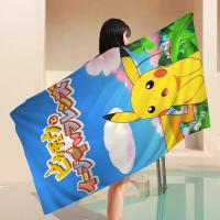 Toalla De Playa Absorbente Y Suave De Pokémon Pikachu Bilibili Toalla De Microfibra Para Yoga Natación Senderismo Toalla De Bano Rectangular Tamaño 30x60 Cm 50x100 Cm - details 10