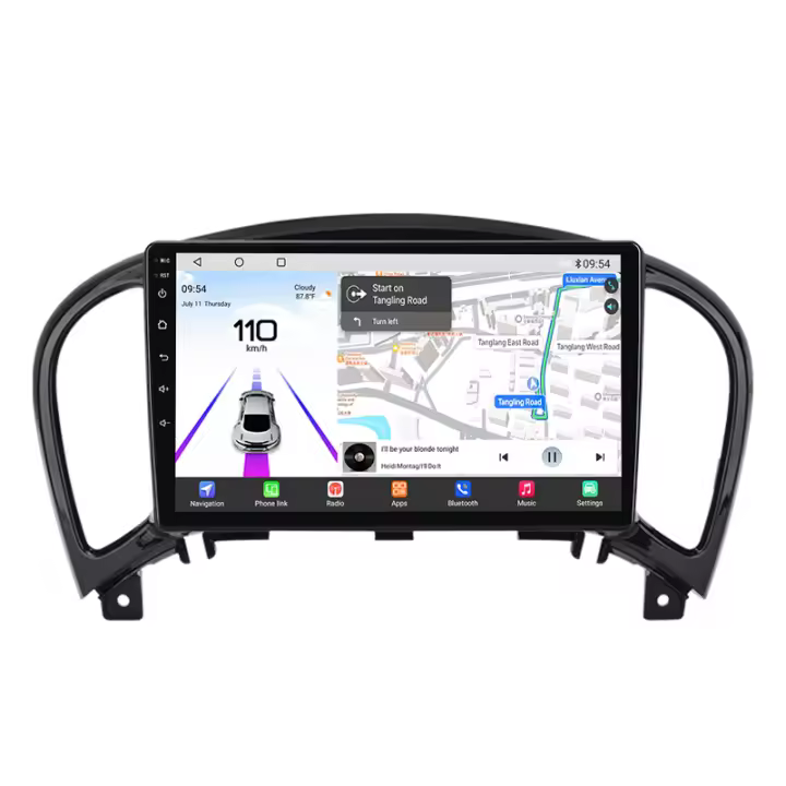 Junsun Android 13 Radio para Nissan Juke YF15 2010 2011 2012 2013 2014 de Coche con Chip Qualcomm de 8 Núcle de Coche con Chip Qualcomm de 8 Núcleos CarPlay Inalámbrico Autorradio Estéreo Pantalla HD Multimedia - 1