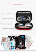 Kit De Primeros Auxilios Portátil Pequeño Y Compacto Para Coche Casa Exteriores Deportes Acampar Y Oficina. Incluye Suministros Médicos. - details 1