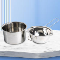 2 Pcs Pote De Cera Para Velas 400ml Con Manija Larga Acero Inoxidable Fundidor Para Derretir Cera De Velas Y Agua - details 3
