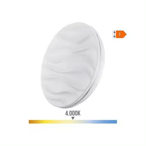 EDM Aplique Super LED de Superficie 12W 1160lm Ø27x6cm Luz Día - 32560 Aplique superficie led Iluminación Interior Apliques Led - 1
