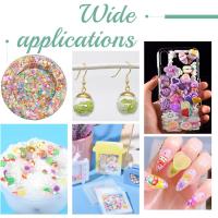 100 Pcs Polimero De Arcilla Para Uñas Artesanía DIY Charms De Frutas Y Animales Patrón Mixto Para Creación De Slime - details 3