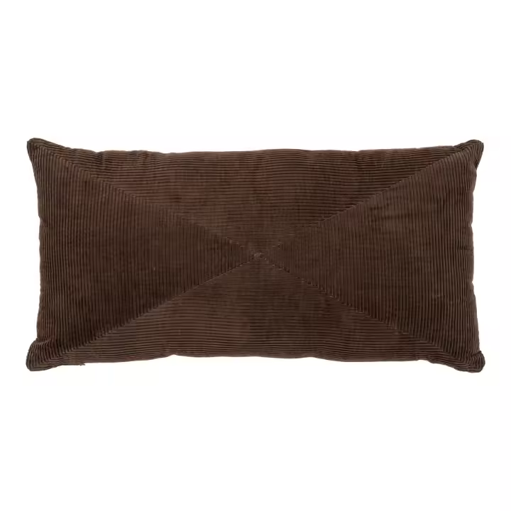 Almohada Decorativa Griffith, Algodón, Marrón, 60x30x1 cm - 1
