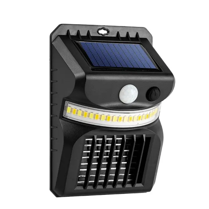 Lámpara Solar LED Mosquitera UV Con Electrochocolate Inteligente De Inducción Humana Luz Exterior Impermeable Para Exterior - 1