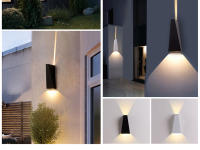Lámpara De Pared LED 6W 10W IP65 Impermeable Aluminio Para Exterior Iluminación De Jardín Puerta Y Porche Luz Moderna Nórdica Interior 85-265V - details 15