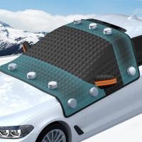Cubierta De Nieve Para Coche Protección Contra El Frío Y La Congelación Parabrisas Delantero Sombrilla De Verano Material PVC Fleecy Para Invierno - details 7