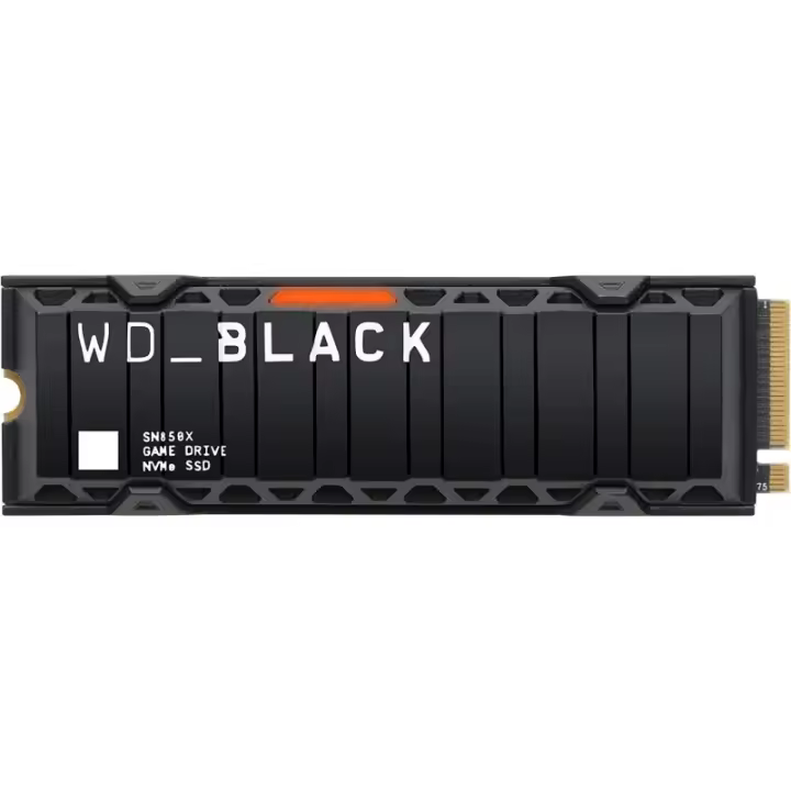 Western Digital WD Black SN850X SSD 1TB M.2 2280 Pcie Gen4 Nvme Heatsink - Velocidad de Juego Vertiginosa - 1