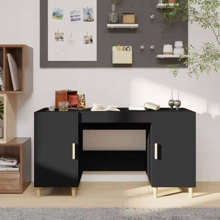 Elder negro 140x50x75 cm Madera Multicapa - 1