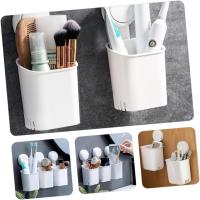 Soporte de almacenamiento de pared con ventosa para baño, organizador de cepillos de dientes eléctricos, instalación sin taladro, diseño que ahorra espacio para un secado rápido, fácil de quitar - details 1