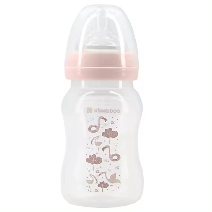 Biberão PP 240ml Kikka Boo Flamingo Rosa - 1
