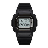 Reloj Digital LED Para Hombres Y Mujeres Resistente Al Choque Reloj Deportivo Impermeable Con Correa De Silicona Estilo Simple - details 6