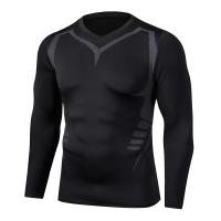 Camiseta De Gimnasio Para Hombre Manga Larga Secado Rápidojersey De Boxeo Verano Pantalones De Compresión Tiras De Leggings Rashguard T-shirt Ajustada - details 9