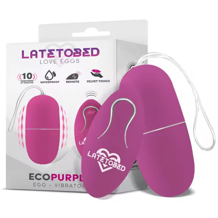 LATETOBED ECOPURPLE HUEVO VIBRADOR CON CONTROL REMOTO JUGUETES SEXUALES - 1