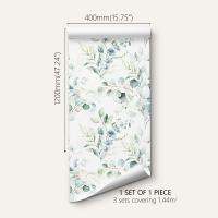 Papel Tapiz Self-Adhesivo Antihumedad Y Impermeable Con Diseño Abstracto De Flores 1 Volumen Para Decoración Del Hogar Y Sala De Estar - details 5