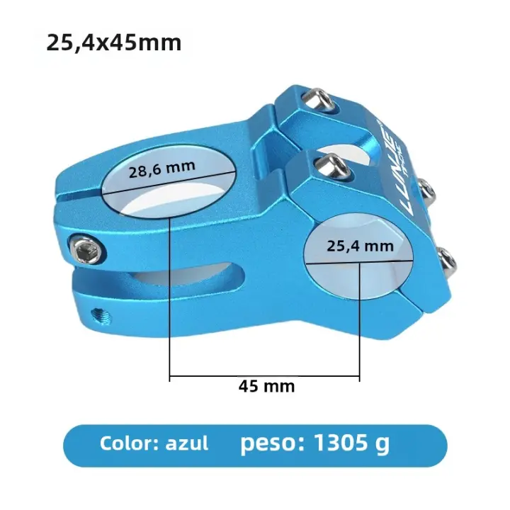 MTB Manillar De Bicicleta Tornillo CNC Poderoso 45mm Montaña Bicicleta Puente 25.4/31.8mm Tubo Ciclismo Tornillo Alzador Mesa - 1
