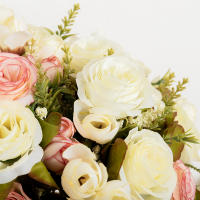 Bouquet De Novia Rosa Púrpura De Seda Artificial 30cm Flores Artificiales Peonía Para Decoración De Casamiento Interior Y Artesanía DIY - details 8