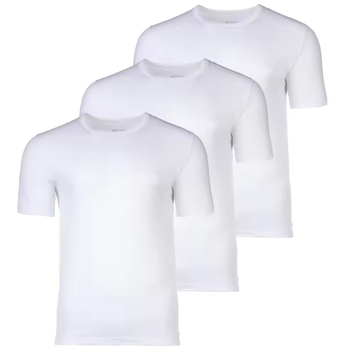 BOSS Camiseta Hombre, pack de 3 - RN 3P Classic, cuello redondo, manga corta, algodón, liso T-Shirt RN 3P Classic - 1