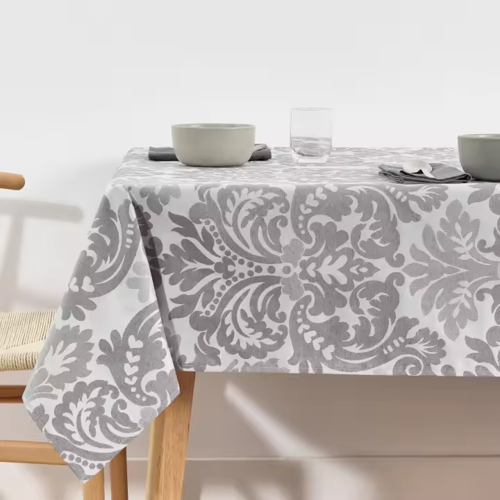Mantel Antimanchas Jacquard BL Belum - Resistente al agua - Ideal para mesas cuadradas, rectangulares u ovaladas - Algodón orgánico - Fabricado en España - Fácil de lavar - Tejido jacquard - 1