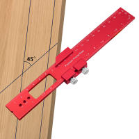 Regla De Bolsillo De Precisión 1/3Pcs Metal Con Escala De Pulgadas Y Metrás Aluminio Para Trabajos De Carpintería Con Parada De Deslizamiento Tipo T Para Scriptor - details 7