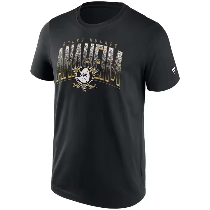 Camiseta de Manga Corta Fanatics Anaheim Ducks para hombre en color negro - 1