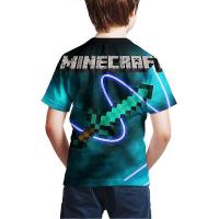 Minecraft Juego Impresa Boy Tops de manga corta Camiseta de Verano - details 1
