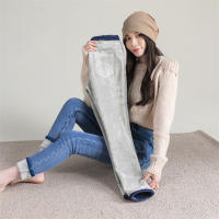 Jeans Térmicos Para Mujer Invierno Nieve Cálido Grueso Vaqueros Delgados Con Felpa Estilo Retro Azul Pantalones Largos Casual - details 16