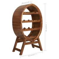 vidaXL Botellero para 13 botellas madera maciza de acacia - details 5