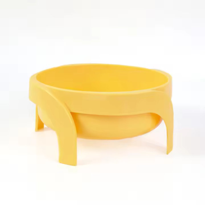 Cuenco De Alimentos Para Gatos Y Perros Alto Con Protector De Cuello Universal Antideslizante Material Plástico Forma Redondeada - 1