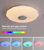 Lámpara Plafón LED RGB Bluetooth TRITON 33 CM, Luz Led y Altavoz Bluetooth Integrado - BEL AIR HOME - details 7