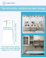 Portable Travel Garment Rack,Folding Clothes Rack for Dance,Travel,Camping, Drying,RV, Indoor,Outdoor. - details 1